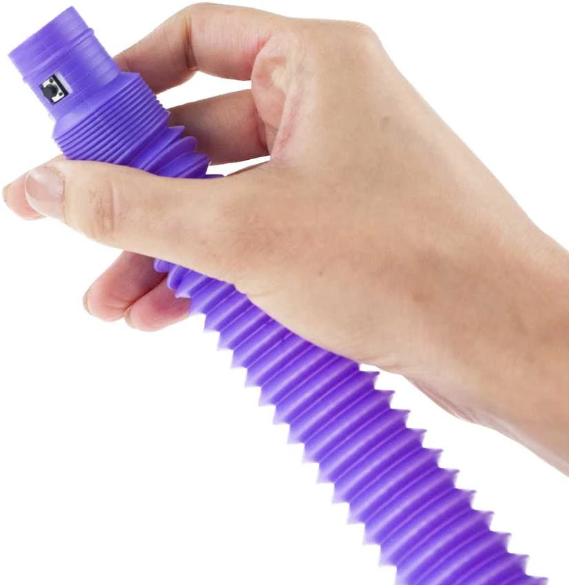 Sensoriniai šviečiantys vamzdeliai "Pop Pipes", 6 vnt.