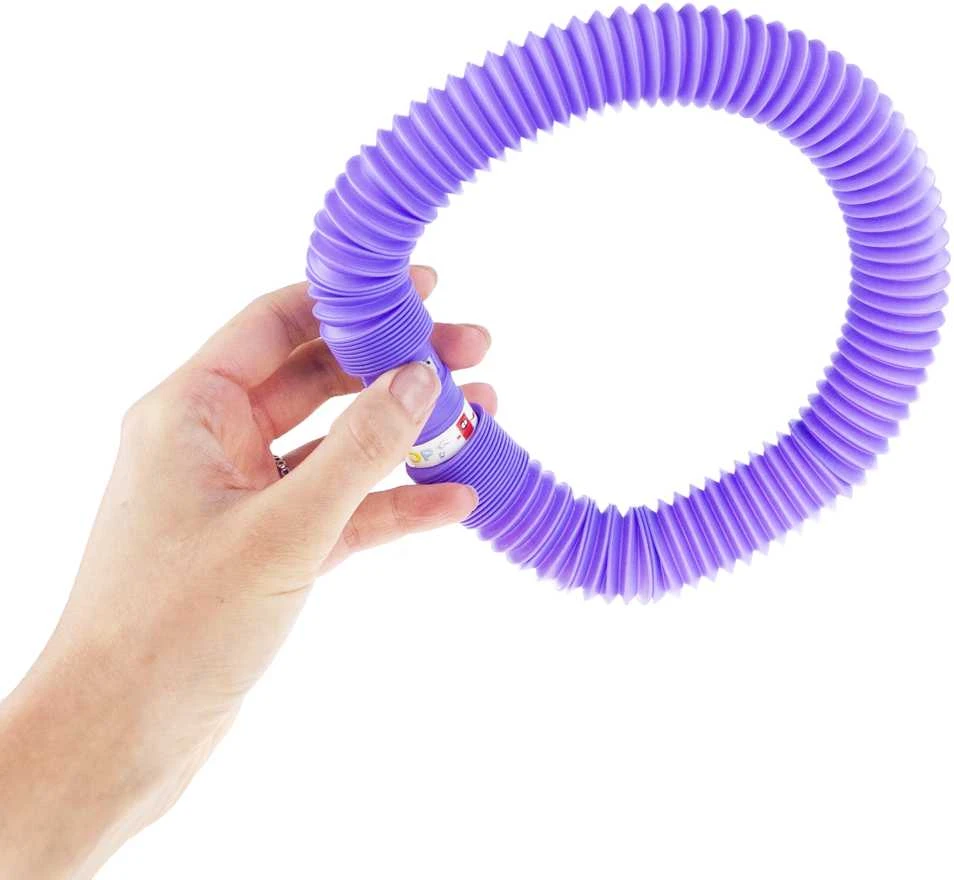 Sensoriniai šviečiantys vamzdeliai "Pop Pipes", 6 vnt.