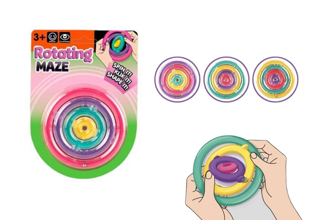Sensorinis antistresinis žaislas "Rotating Maze", 1 vnt.