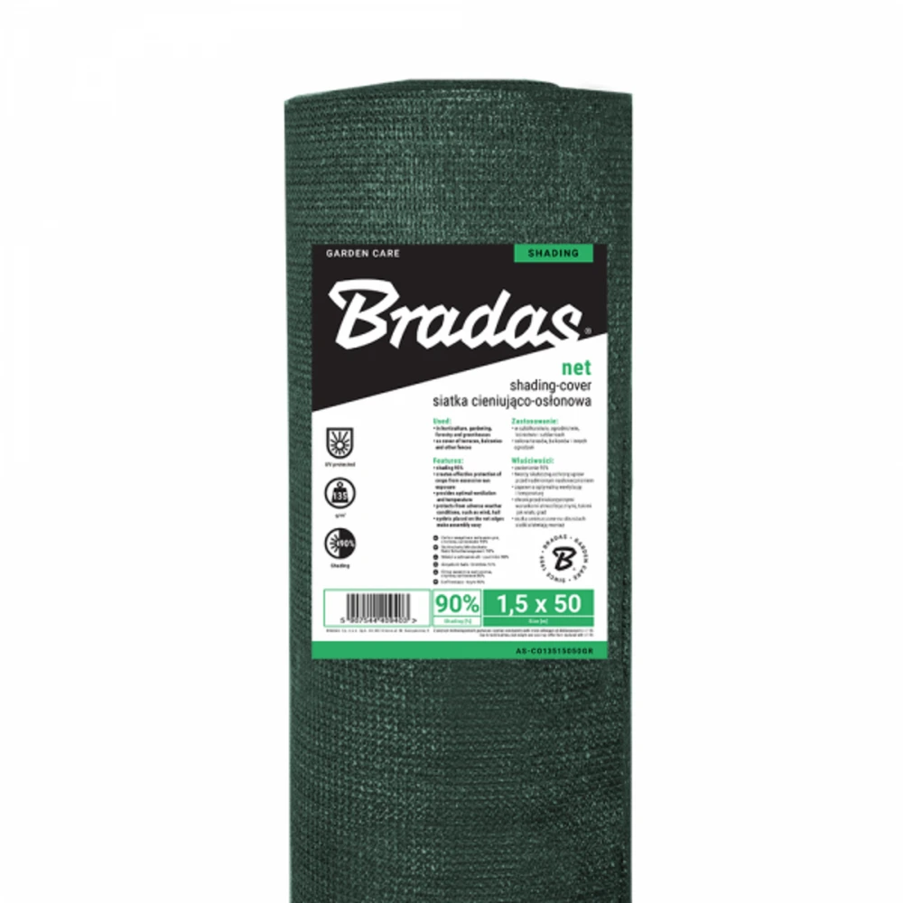 Šešėlinis tinklas 90%, 135 g/m², 2x25 m