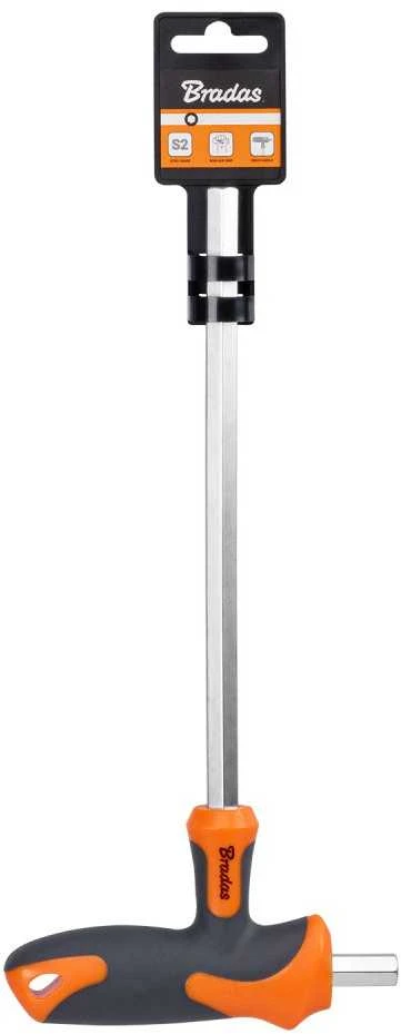 Šešiakampis raktas HEX 10 mm su T formos rankena Bradas, 1 vnt., long