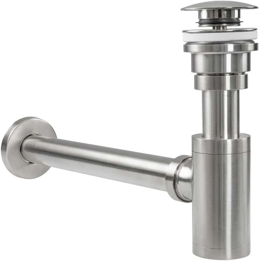 Sifonas REA su Klik-klak dangteliu praustuvams universalus, Brushed Nickel
