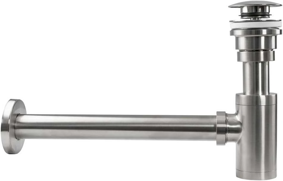 Sifonas REA su Klik-klak dangteliu praustuvams universalus, Brushed Nickel