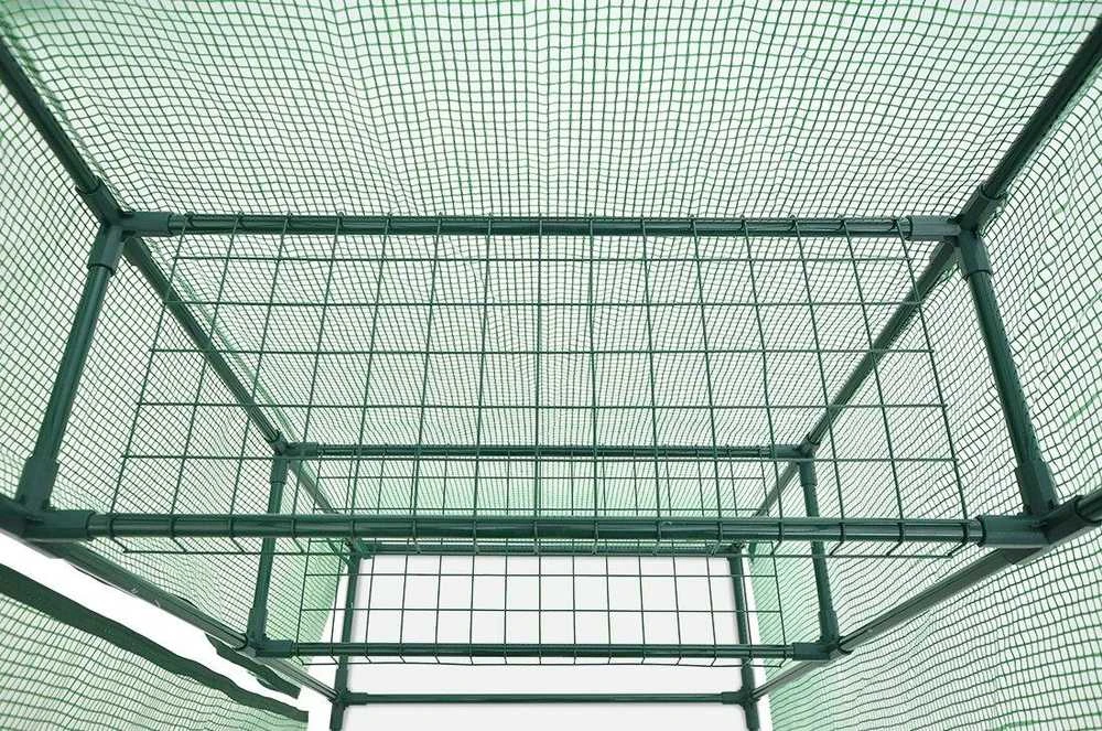 Šiltnamis-daigykla 140x73x200cm 4 lentynos, balta