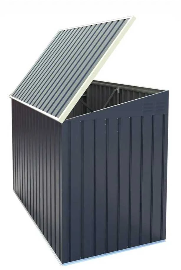 Šiukšliadėžių pastogė Davis 173x101 cm, Cold Pilkas