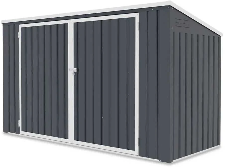 Šiukšliadėžių pastogė Davis 237x101 cm, Cold Pilkas