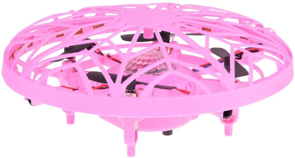 Skraidantis disko formos dronas su LED apšvietimu