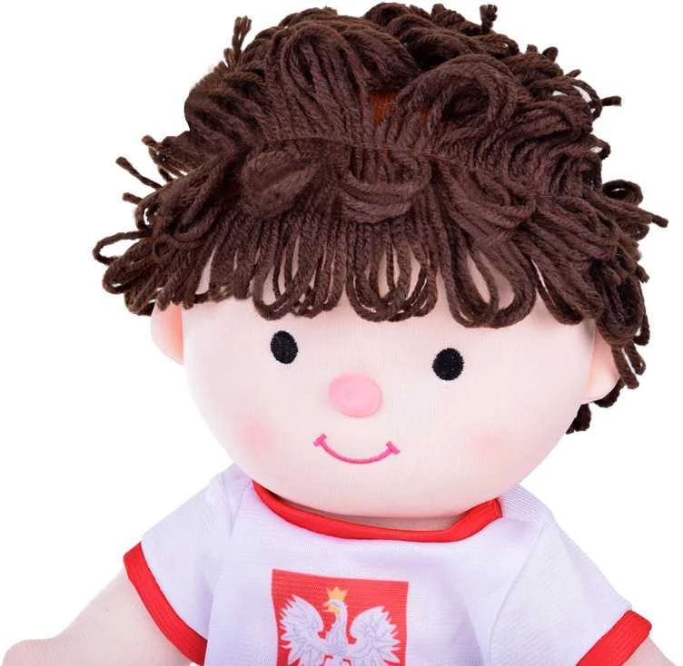 Skudurinė lėlė - futbolininkas, 40 cm