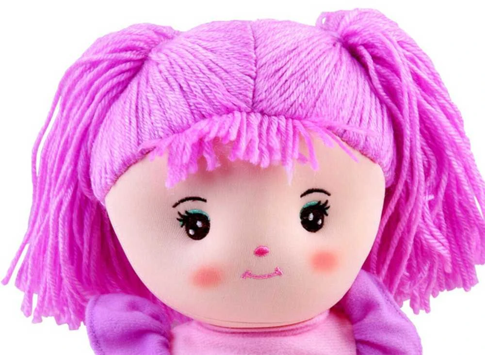 Skudurinė lėlė Zuzia, 33 cm, violetinė