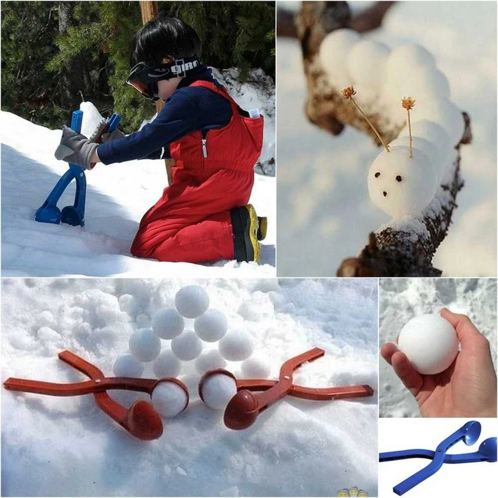Sniego gniūžtės spaustukas Snowballee, mėlynas