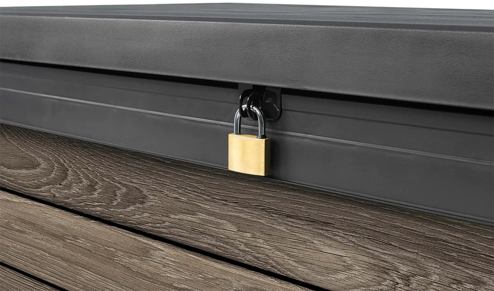 Sodo daiktadėžė Keter DECO DEC BOX, 380 l, Storm Pilkas