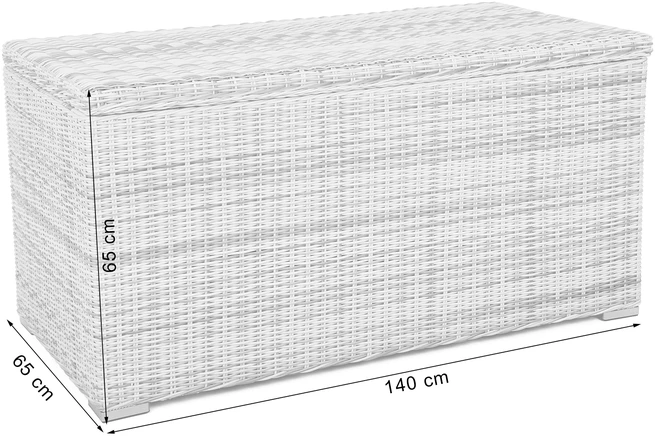 Sodo daiktadėžė Lorca Mini, 140x65x65 cm / 597 l, Light Pilkas