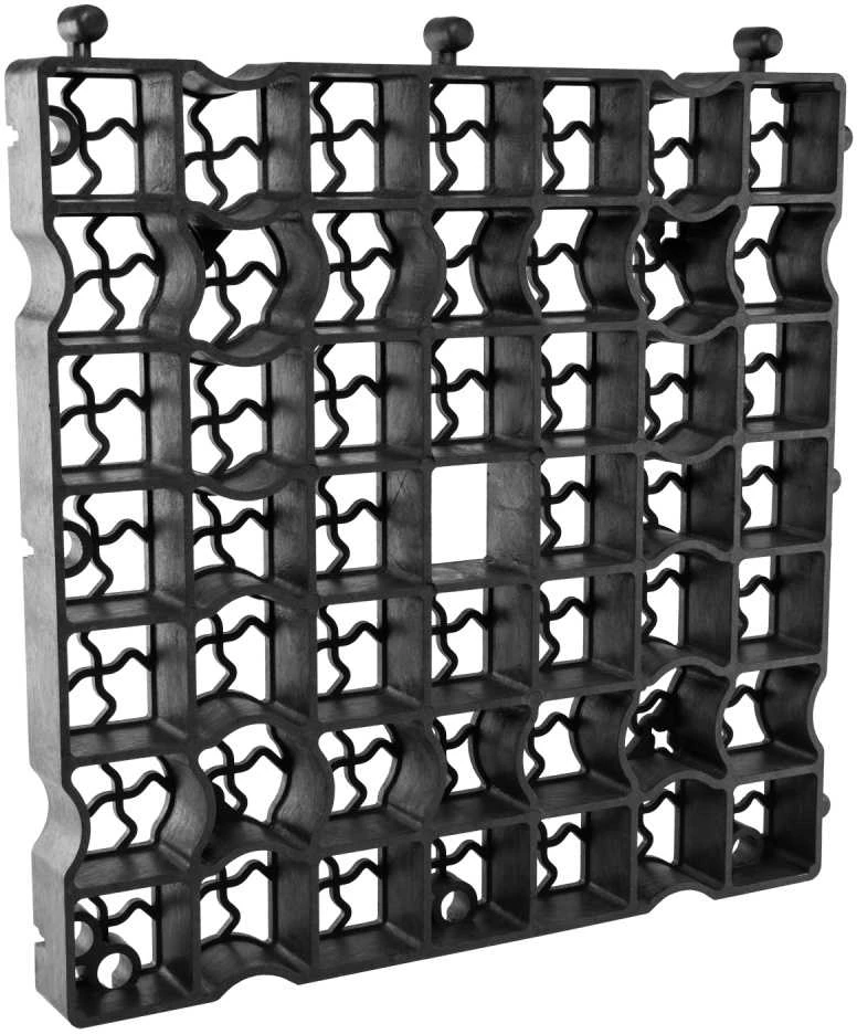 Sodo grotelės Bradas HEAVY GRID, 50x50 cm, juodos