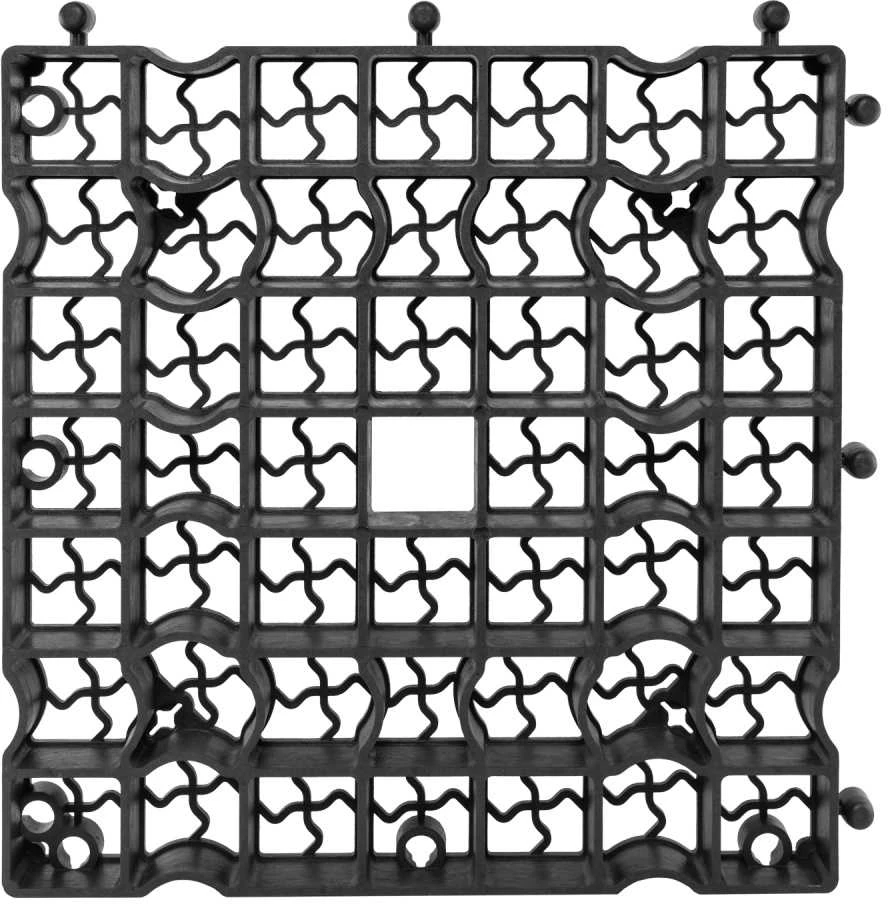 Sodo grotelės Bradas HEAVY GRID, 50x50 cm, juodos