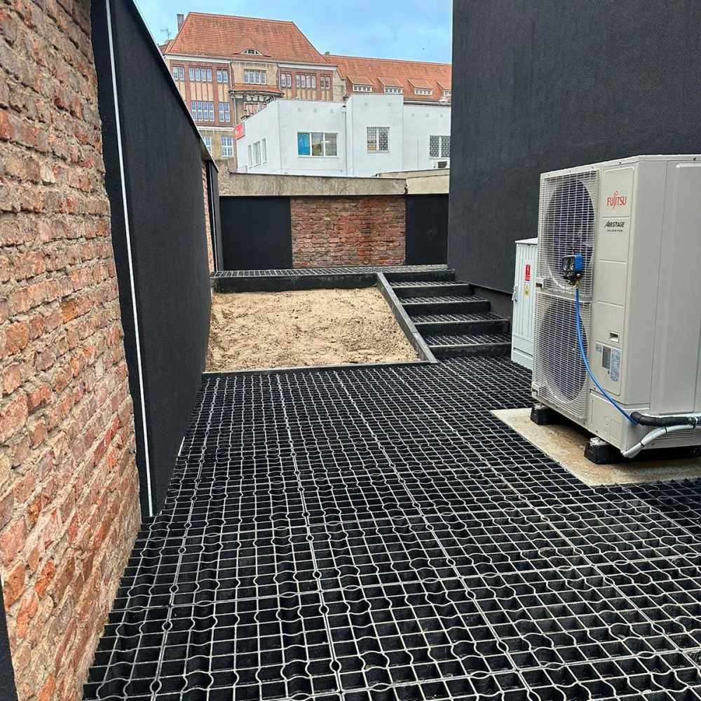 Sodo grotelės Bradas HEAVY GRID, 50x50 cm, juodos