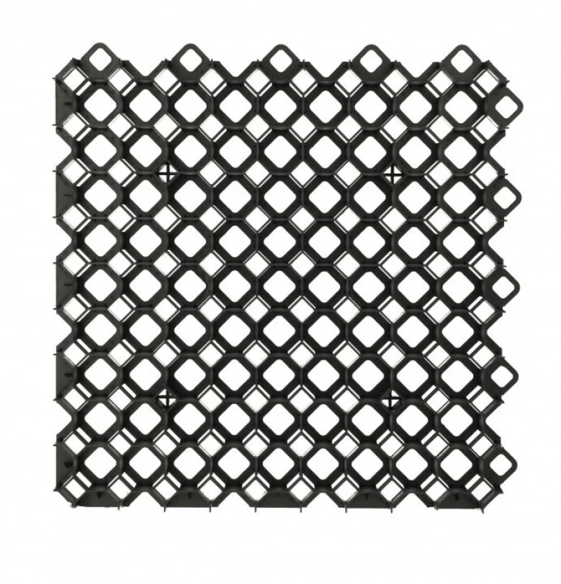 Sodo grotelės Bradas MULTI GRID, 40mm / 600x600mm, juodos