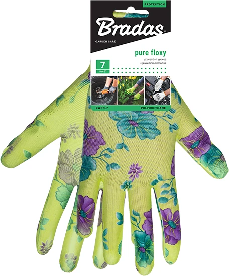 Sodo ir darbo pirštinės Bradas PURE FLOXY, 8 dydis, 6 vnt.