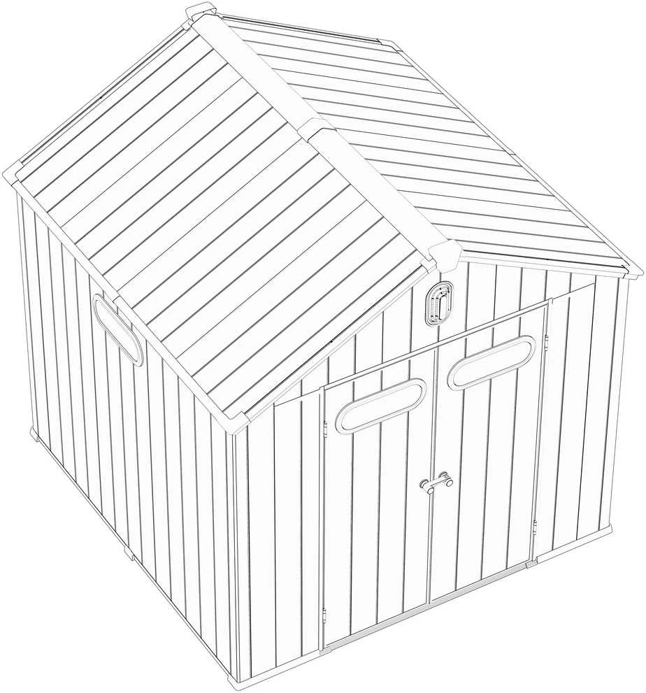 Sodo namukas Halmstad, 239 x 239 cm, Light Pilkas