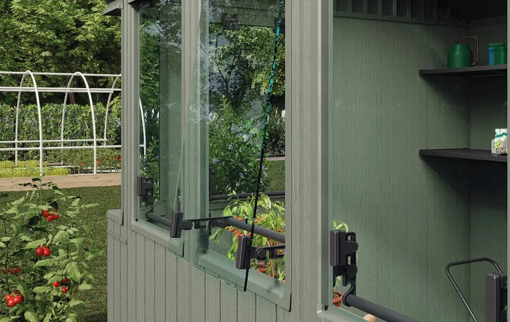 Sodo namukas - šiltnamis 2in1 Keter POTTING SHED 6x8, Žalias