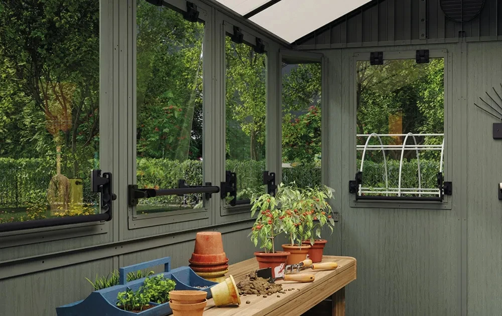 Sodo namukas - šiltnamis 2in1 Keter POTTING SHED 6x8, Žalias