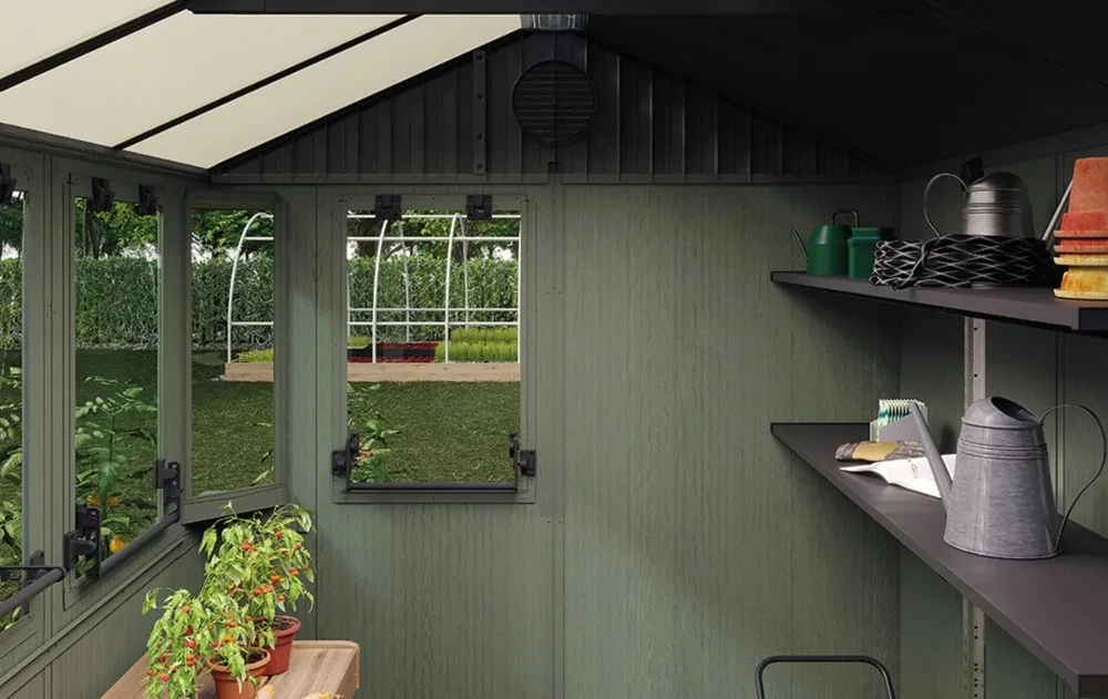 Sodo namukas - šiltnamis 2in1 Keter POTTING SHED 6x8, Žalias