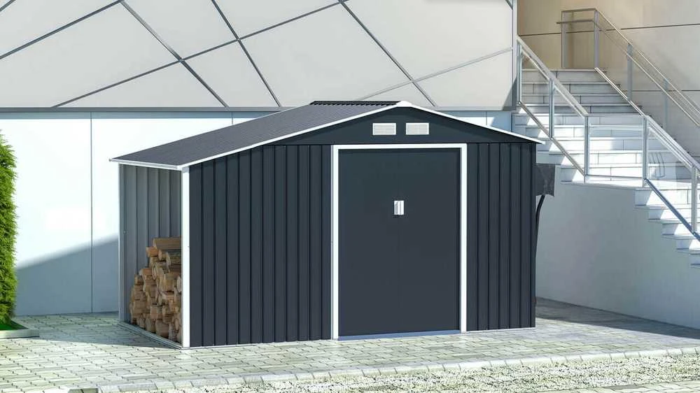 Sodo namukas su malkine MADISON 11x6, Cold Pilkas