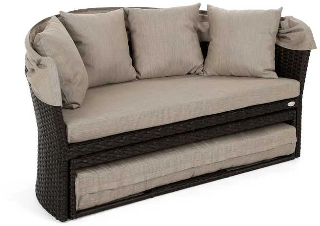 Sodo sofa Sydney, Brown Mat / Brown Melange