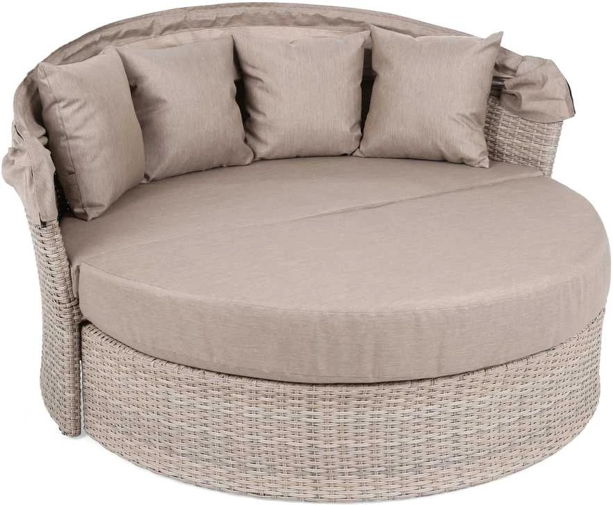 Sodo sofa Sydney, rusvai gelsvas / Brown Melange