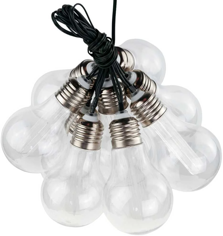 Soliarinė lauko girlianda lemputės Bulbs 10 LED