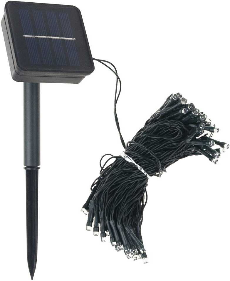 Soliarinė lempučių girlianda 100 LED, 10 m, šaltai balta