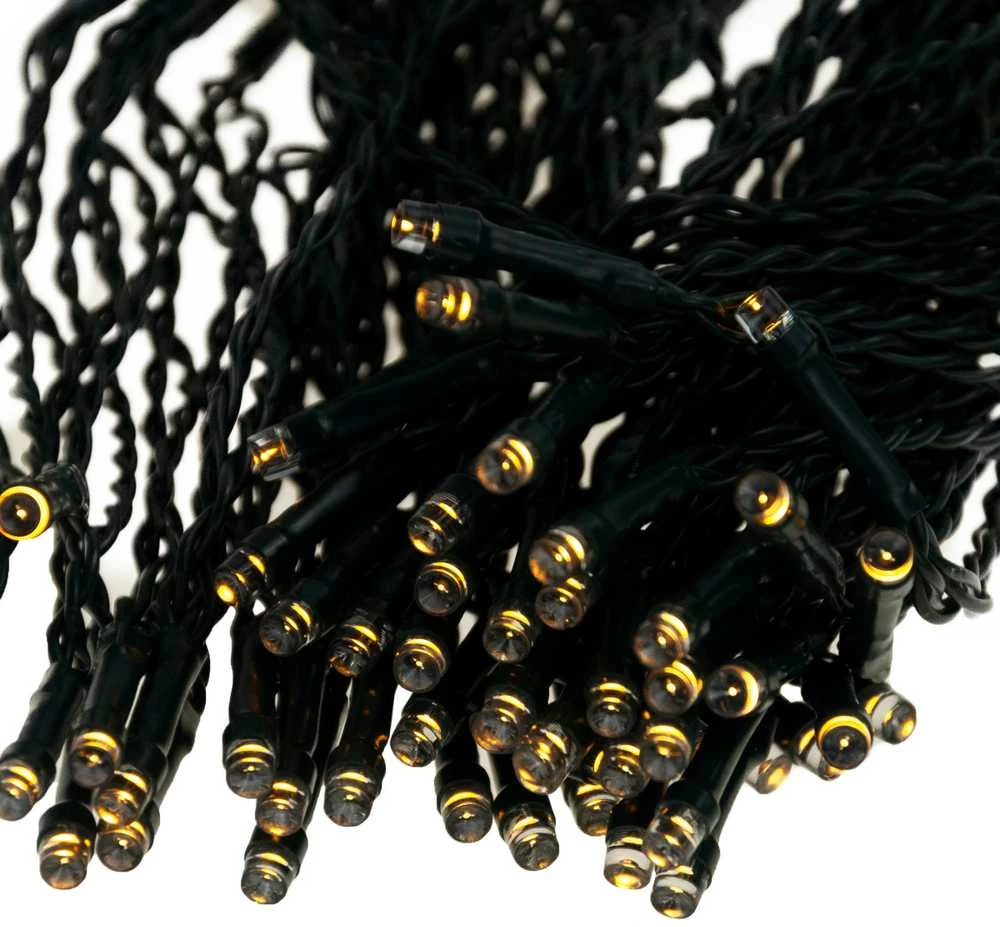 Soliarinė lempučių girlianda 100 LED, 10 m, šilta balta