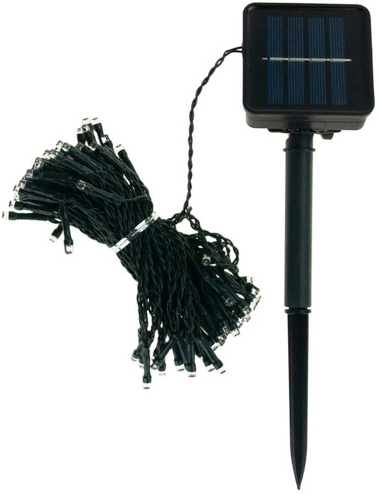 Soliarinė lempučių girlianda 100 LED, 10 m, šilta balta