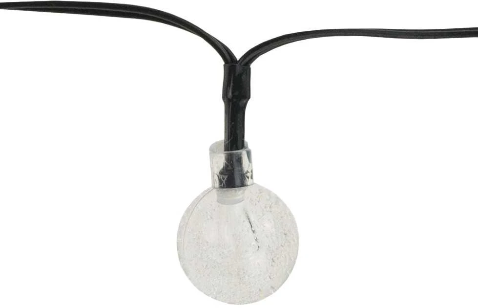 Soliarinė lempučių girlianda 20 LED, 5 m, šaltai balta