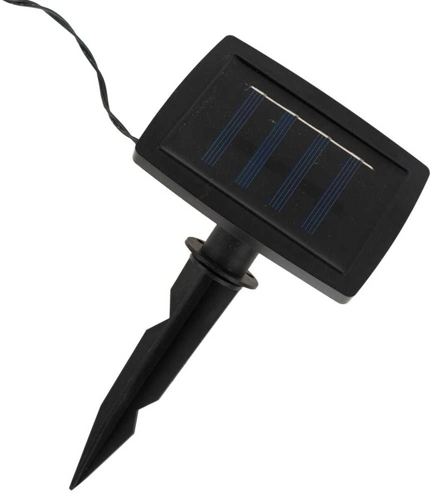 Soliarinė lempučių girlianda 20 LED, 5 m, šaltai balta