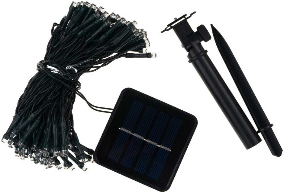 Soliarinė lempučių girlianda 500 LED, 52 m, šaltai balta