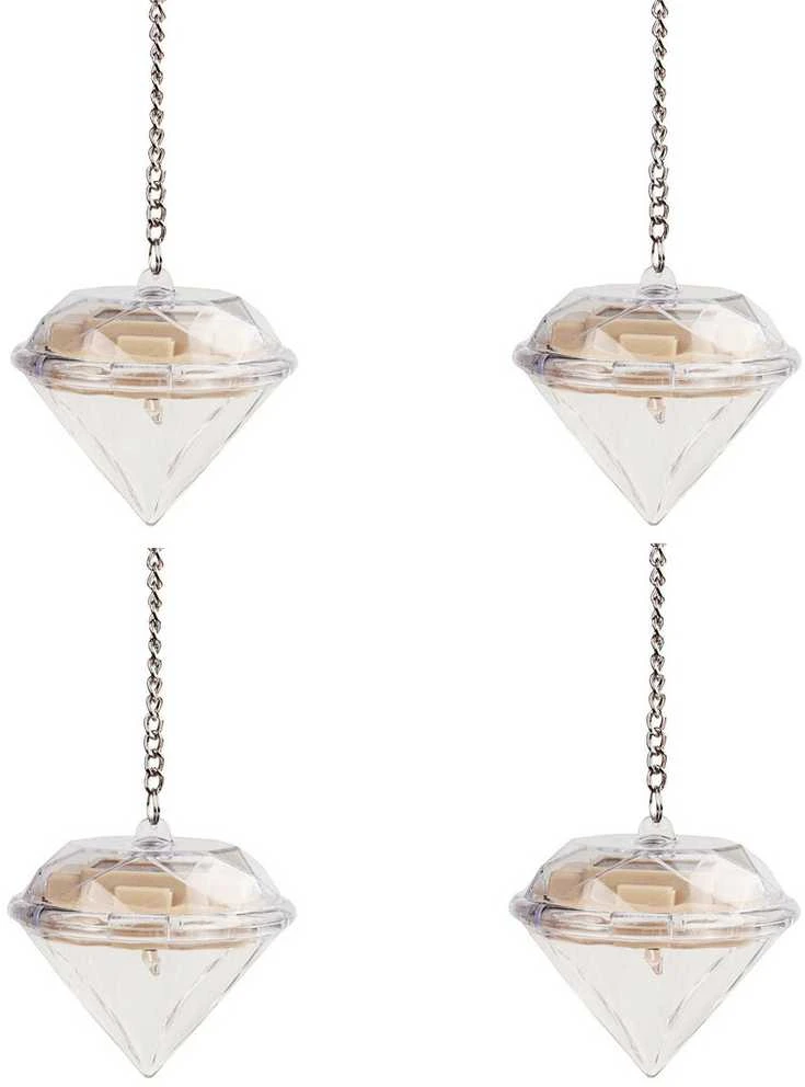 Soliariniai sodo šviestuvai Diamonds LED RGB, 4 vnt.