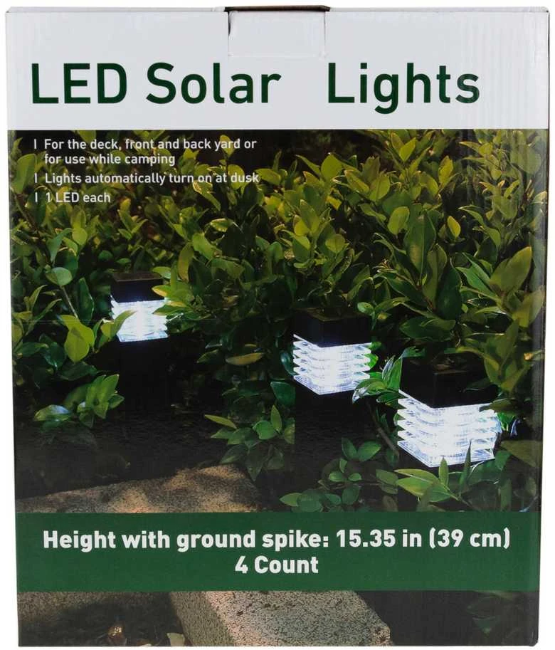 Soliarinis LED sodo šviestuvas ECOBRIGHT, 4 vnt
