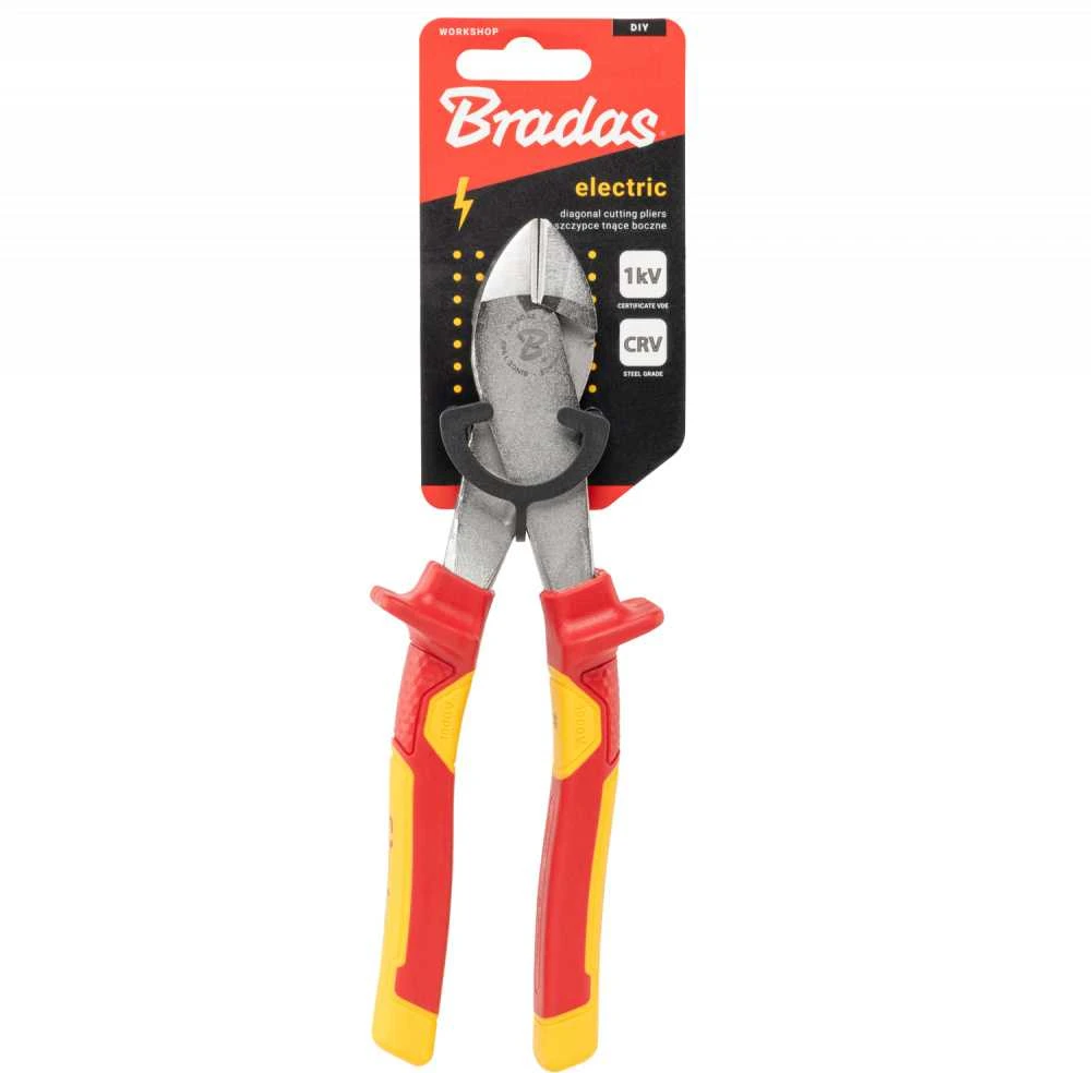 Šoninės kirpimo replės Bradas ELECTRIC HOME & GARAGE, 210 mm 1 kV VDE