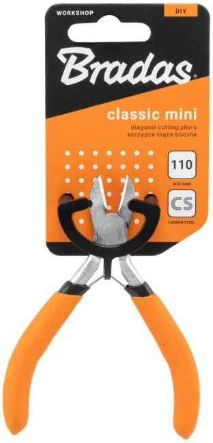 Šoninės pjovimo replės Bradas CLASSIC MINI HOME & GARAGE, 110 mm, nikeliuotos