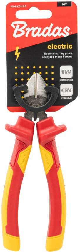 Šoninės pjovimo replės Bradas ELECTRIC HOME & GARAGE, 165 mm 1kV VDE