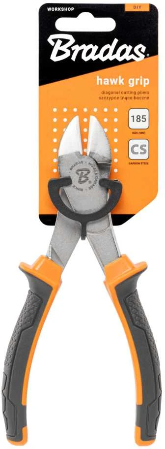 Šoninės pjovimo replės Bradas HAWK GRIP HOME & GARAGE, 185 mm