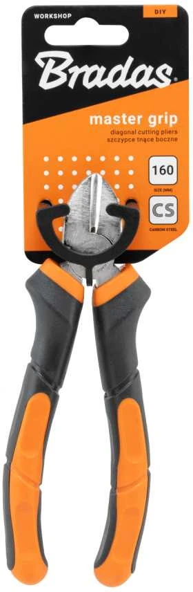 Šoninės pjovimo replės Bradas MASTER GRIP HOME & GARAGE, 160 mm, nikeliuotos