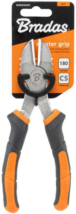 Šoninės pjovimo replės Bradas MASTER GRIP HOME & GARAGE, 180 mm, nikeliuotos