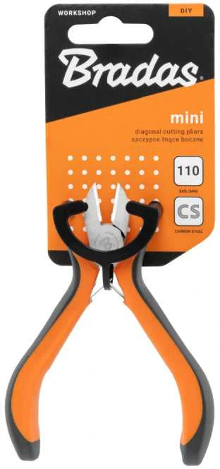 Šoninės pjovimo replės Bradas MINI HOME & GARAGE, 110 mm, nikeliuotos
