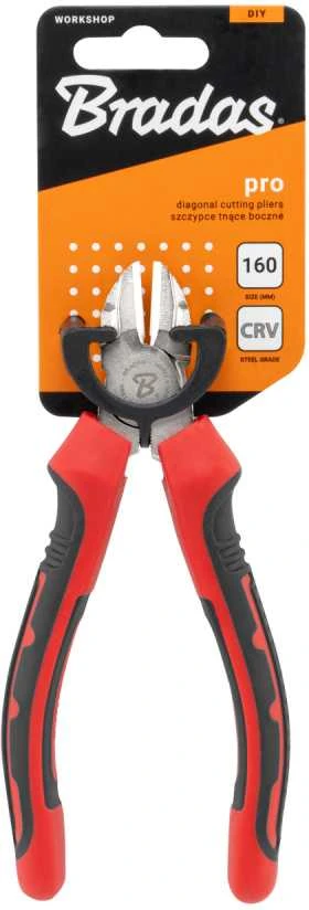 Šoninės pjovimo replės Bradas PRO HOME & GARAGE, 160 mm, nikeliuotos CRV