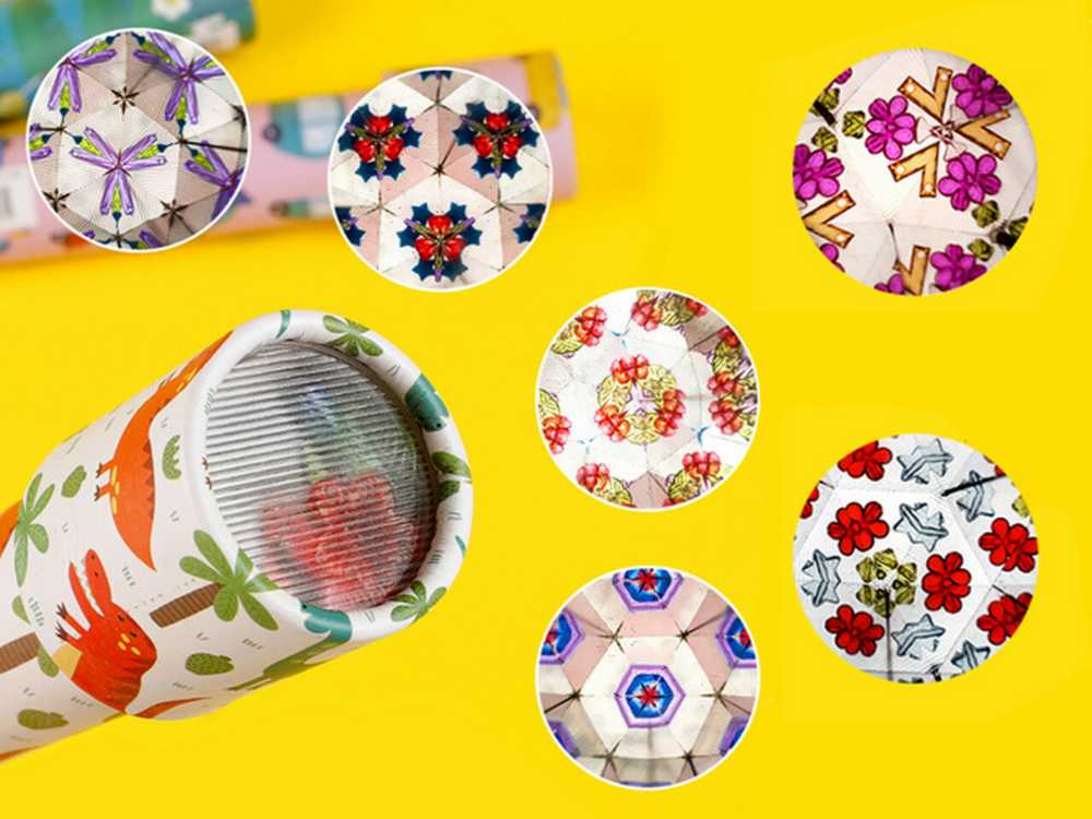 Spalvingas kaleidoskopas vaikams (1 vnt.)