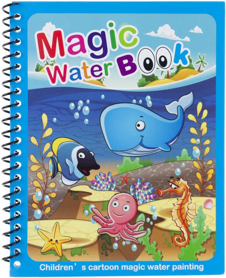 Spalvinimo vandeniu knygutė "Magic Vanduo Book"