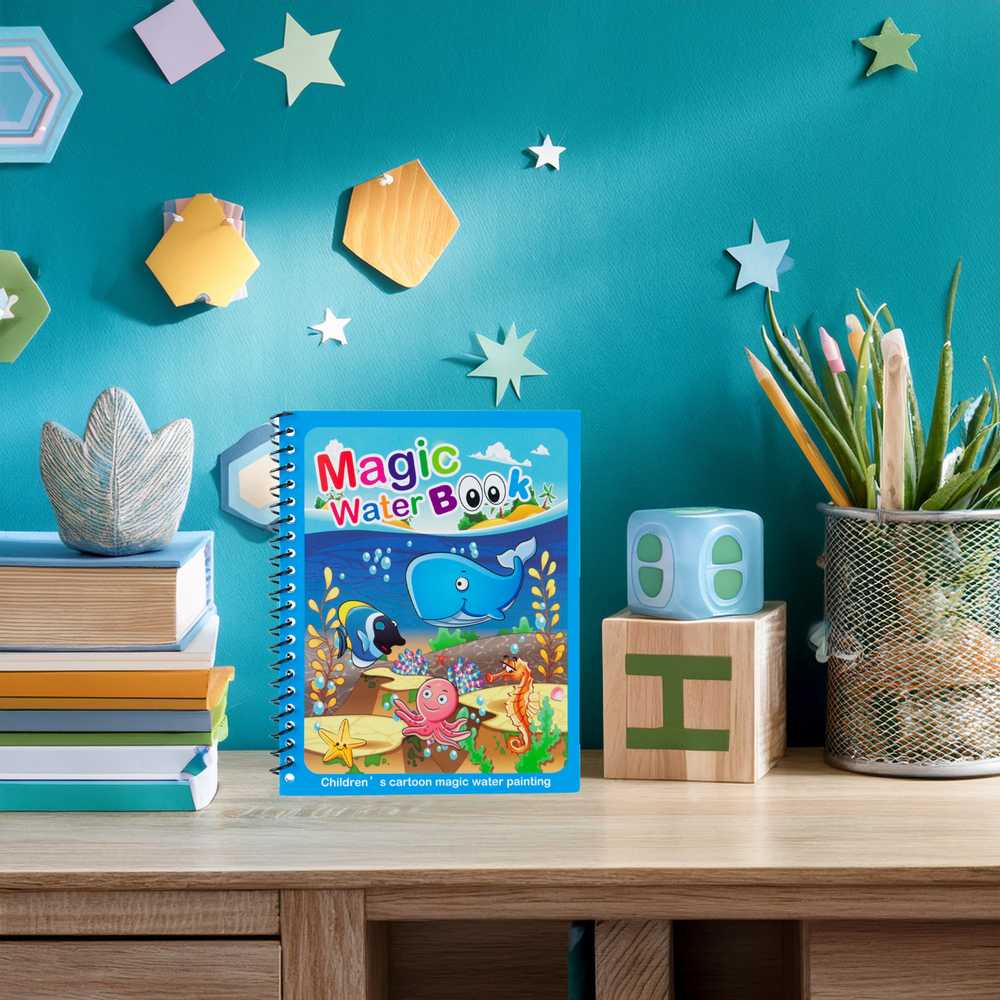 Spalvinimo vandeniu knygutė "Magic Vanduo Book"