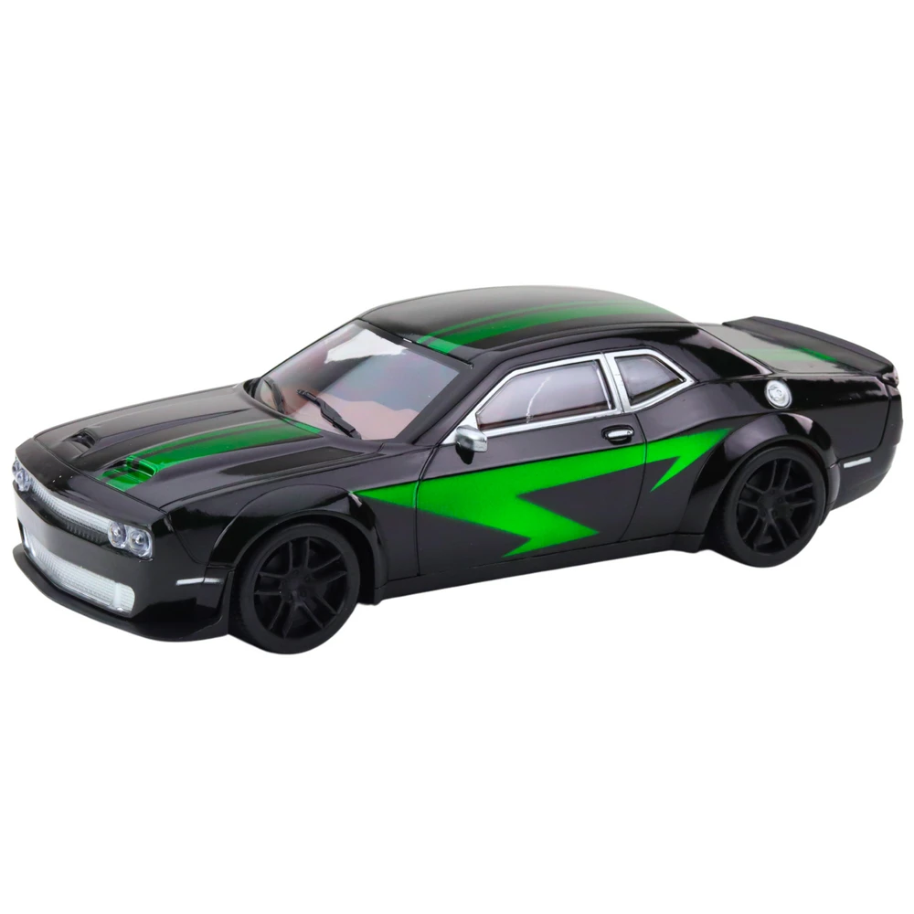 Sportinis automobilis, 28 cm, juodas/žalias