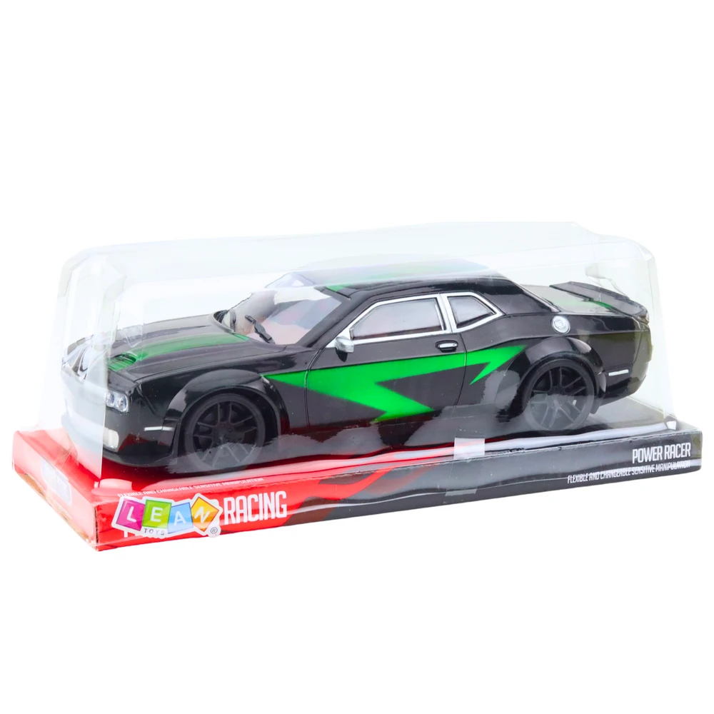 Sportinis automobilis, 28 cm, juodas/žalias